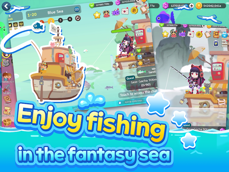 Fishing Idle Game gameplay screenshot placeholder from the official listing